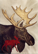 Northwoods Warrior Moose Image